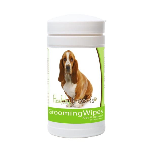 Healthy Breeds 840235151432 Basset Hound Grooming Wipes 840235151432 - main